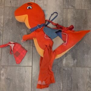 Dinoranch Blitz Riding Dinosaur Halloween Costume with Handkerchief